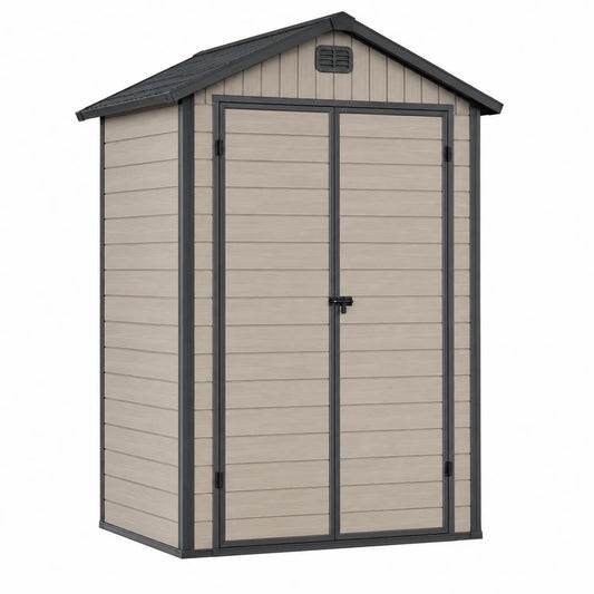 Caseta de almacenamiento exterior de resina 185x152x226 cm